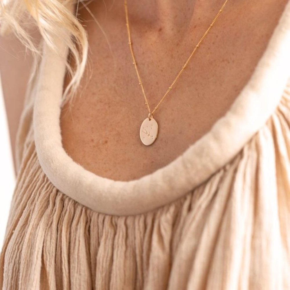 Taurus Constellation Minimalist Zodiac Necklace - Picture 7 of 12